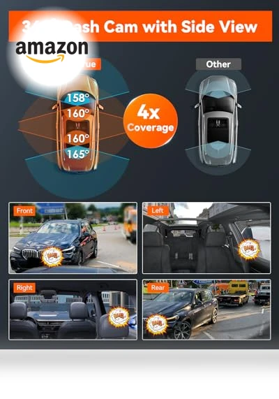 4 Channel WiFi 360° All Sides Dash Cam — Car Accessories & Gadgets, VANTRUE