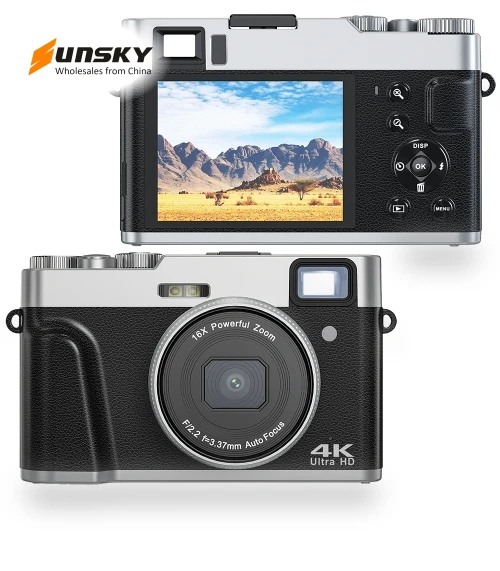 4K HD 16X Zoom Photography Digital Camera — Mirrorless Cameras