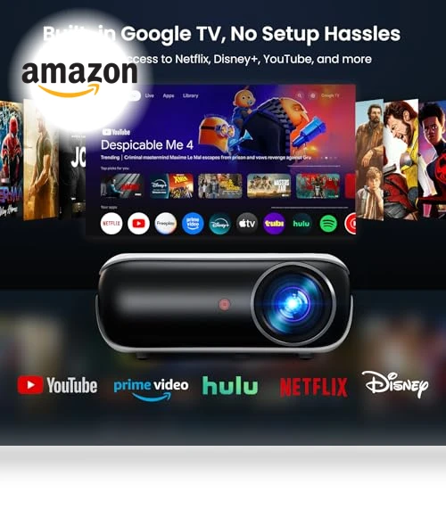 4K UHD Home Theater Smart Projector — Home Theater Projectors, HAPPRUN