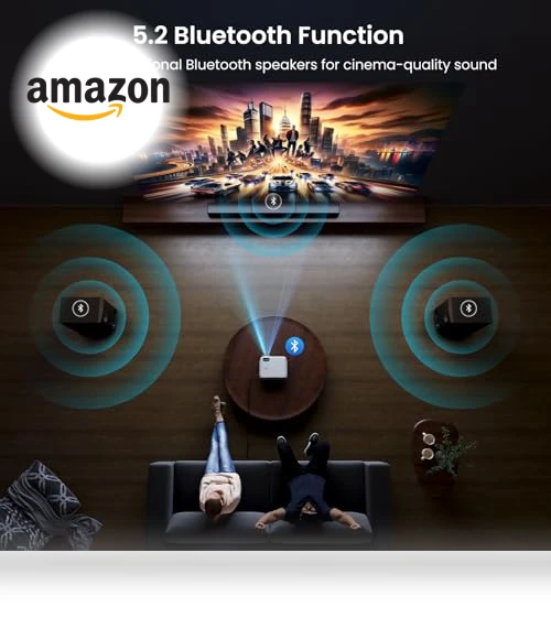 4K UHD Home Theater Smart Projector — Home Theater Projectors, HAPPRUN
