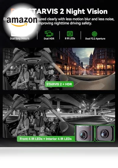 5.2K 360° Panoramic WiFi Dash Cam — Rearview Cameras for Cars, VANTRUE