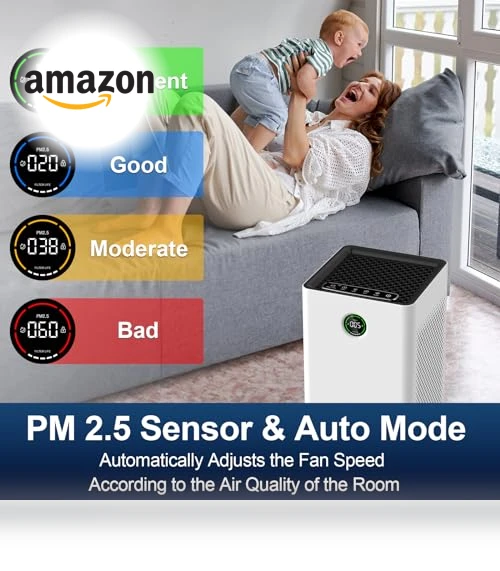 Air Purifier for Home Large Room — Activated Carbon Air Purifiers, Jafända