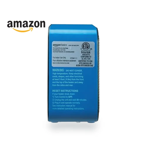 Ceramic Space Heater — Portable Heating Solutions, Amazon Basics