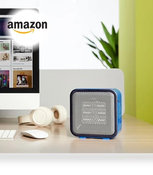 Ceramic Space Heater — Portable Heating Solutions, Amazon Basics
