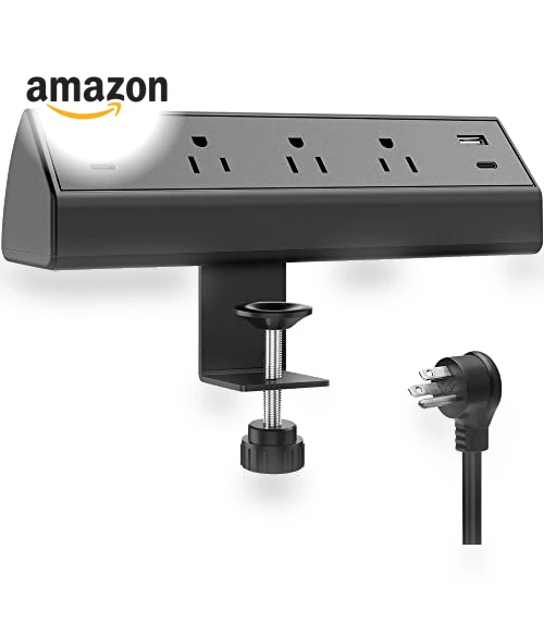 Desk Clamp Power Strip USB C — Power Solutions & Surge Protection, Jgstkcity