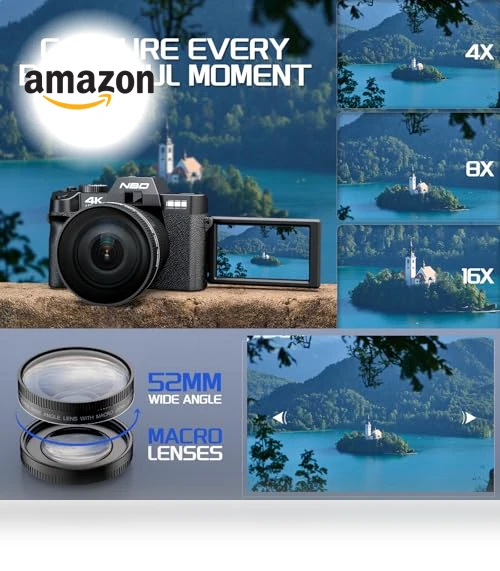 Digital Camera for Photography 4K with 48MP Autofocus — Compact Digital Cameras, NBDDIGITAL