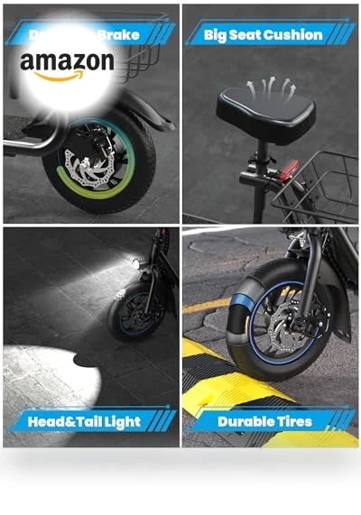 Electric Scooter with Seat for Adults — Electric Self-Balancing Scooters, Gyroshoes