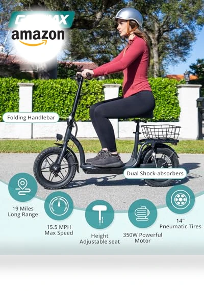 Electric Scooter with Seat — Electric Vehicles, Gotrax