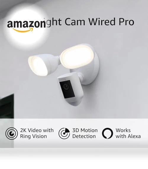 Floodlight Cam Wired Pro — Smart Home Security, Ring