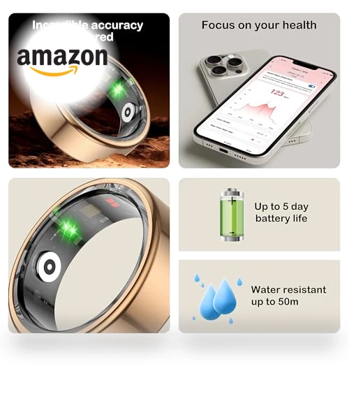 Health Fitness Tracker Ring — Smartwatches, NESSTFUN