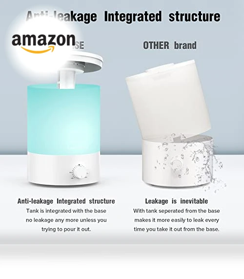Healthy Top-Refill Cool Mist Humidifier — Air Moisturizers, MEGAWISE