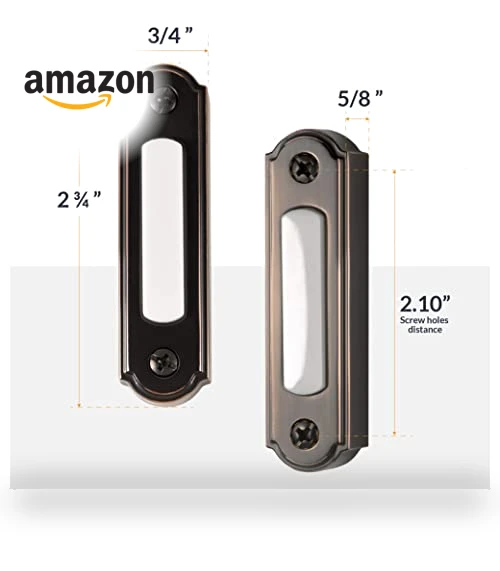 LED Lighted Metal Door Chime Push Button — Push Buttons, Newhouse Hardware