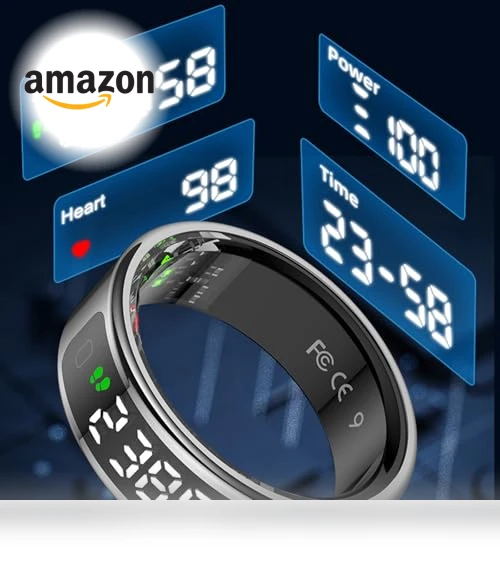 LED Smart Ring Health Tracker — Wearable Accessories, Comforniture