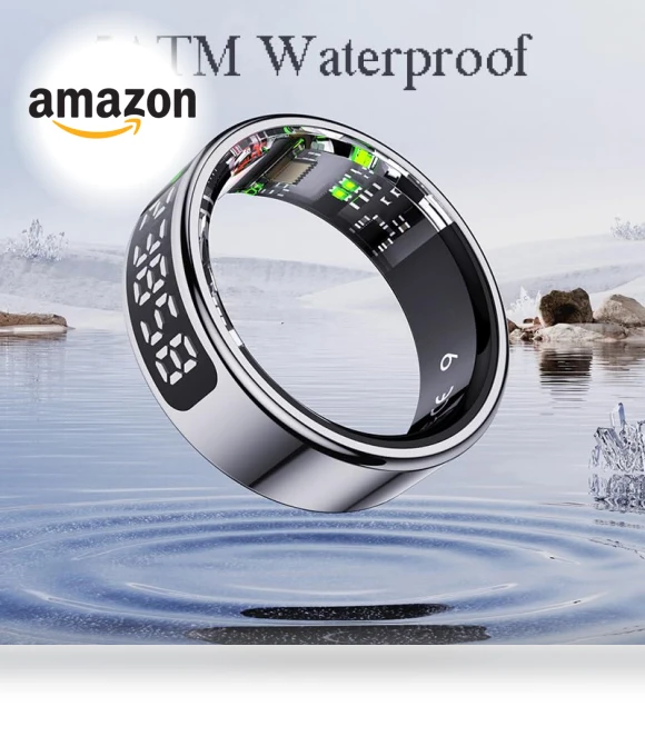 LED Smart Ring Health Tracker — Wearable Accessories, Comforniture