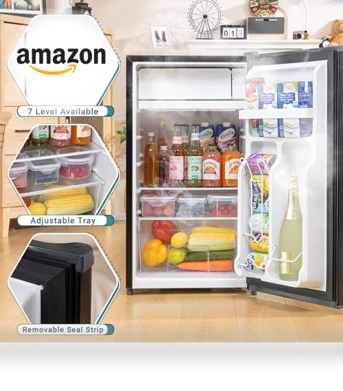 Mini Fridge with Freezer — Mini Fridges, Manastin