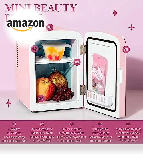 Mini Refrigerator and Personal Beauty Fridge — Cooling Solutions, Paris Hilton
