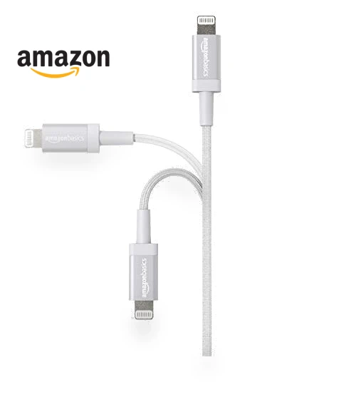 Nylon Braided USB-A to Lightning Charger Cable — Chargers & Cables, Amazon Basics
