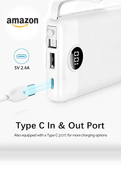 Portable Charger Power Bank with Built-in Cables — Charging Solutions, VRURC