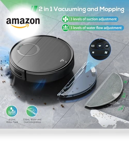 Robot Vacuum and Mop Combo — Smart Cleaning Robots, MAMNV