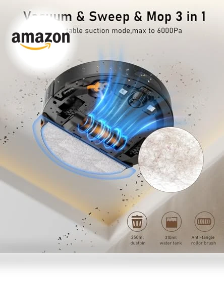 Robot Vacuum and Mop Combo — Smart Cleaning Robots, NADALY