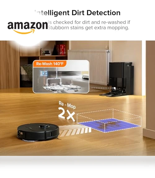 Robot Vacuum and Mop with FlexiArm Design — Smart Cleaning Robots, Roborock