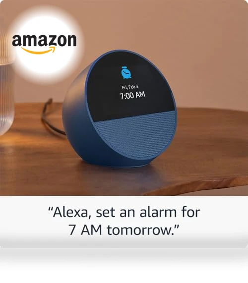Smart Alarm Clock with Alexa — Alarms & Clocks, Amazon