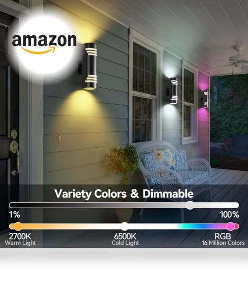 Smart Outdoor Wall Lights — LED, Zinola