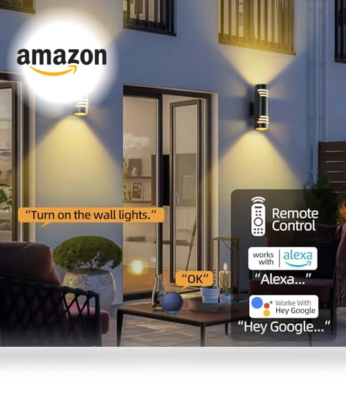 Smart Outdoor Wall Lights — LED, Zinola