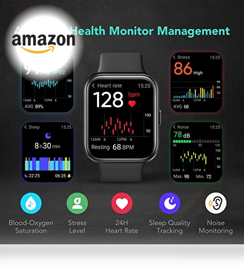 Smart Watch with Alexa Built-in & Bluetooth Call — Smartwatches, SKG
