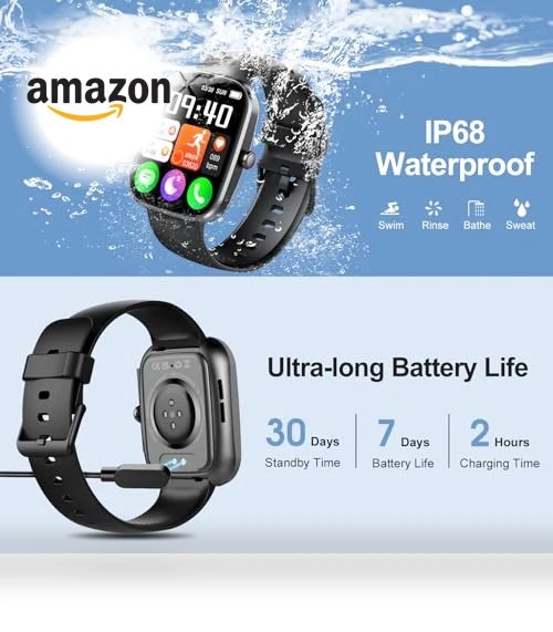 Smart Watch with Bluetooth Calling — Smartwatches, WeurGhy