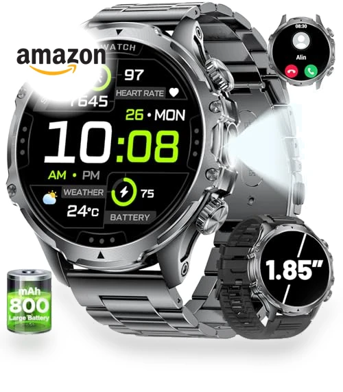 Smart Watch with LED Flashlight and Health Monitoring — Smartwatches, LIGE