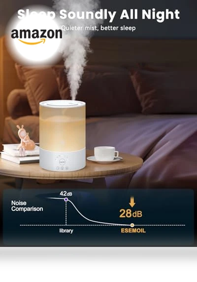 Smart WiFi Air Humidifier with Diffuser and Nightlight — Air Moisturizers, Esemoil