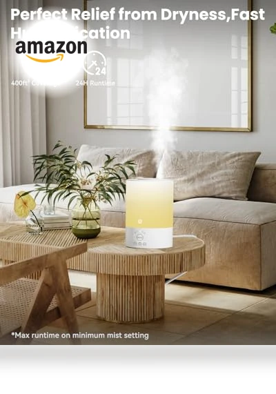 Smart WiFi Air Humidifier with Diffuser and Nightlight — Air Moisturizers, Esemoil