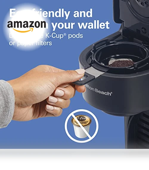 The Scoop Single Serve Coffee Maker & Fast Grounds Brewer — Electric Blade Coffee Grinders, Hamilton Beach