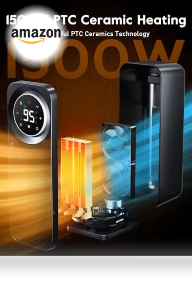 Touch Panel Space Heater — Home Climate Control, GiveBest