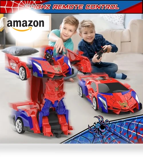 Transform RC Cars with 360° Rotation — Interactive Figures & Robots, BLUEJAY