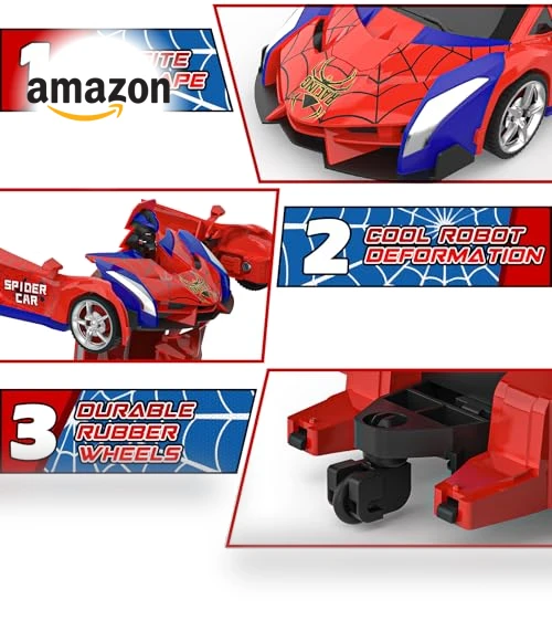 Transform RC Cars with 360° Rotation — Interactive Figures & Robots, BLUEJAY