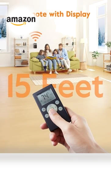 Wall Outlet Space Heater with Remote — Portable Heating Solutions, GiveBest