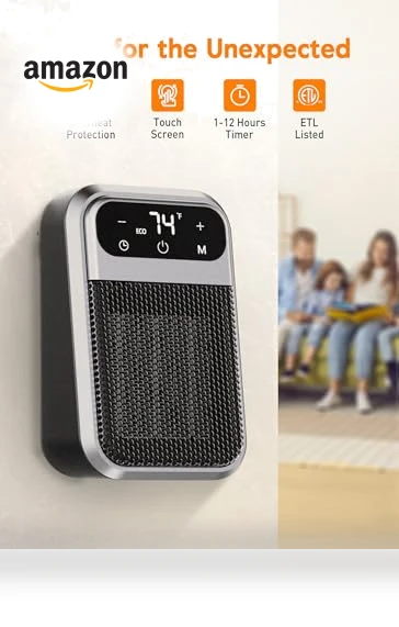 Wall Outlet Space Heater with Remote — Portable Heating Solutions, GiveBest