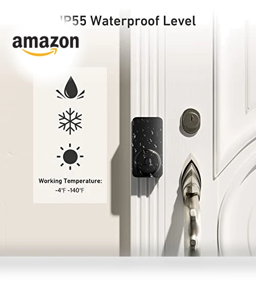 Wireless Doorbell with 2 Receivers — Chimes, SECRUI