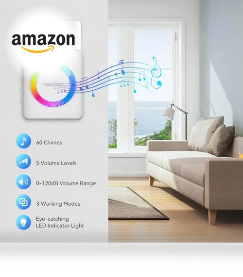Wireless Doorbell — Chimes, TECKNET