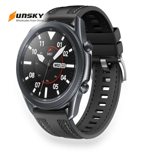 Hybrid Nylon Silicone Watch Band — Watch Straps & Bands, Samsung