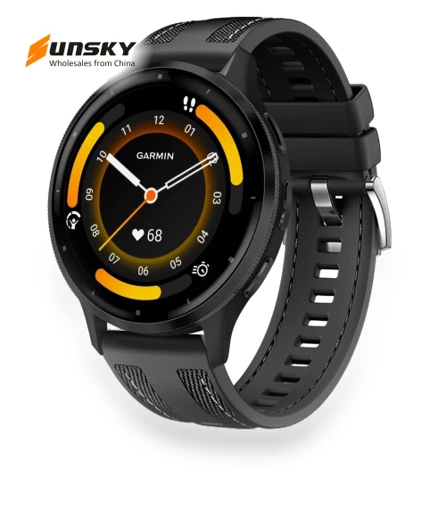 Hybrid Nylon Silicone Watch Band — Watch Straps & Bands, Garmin