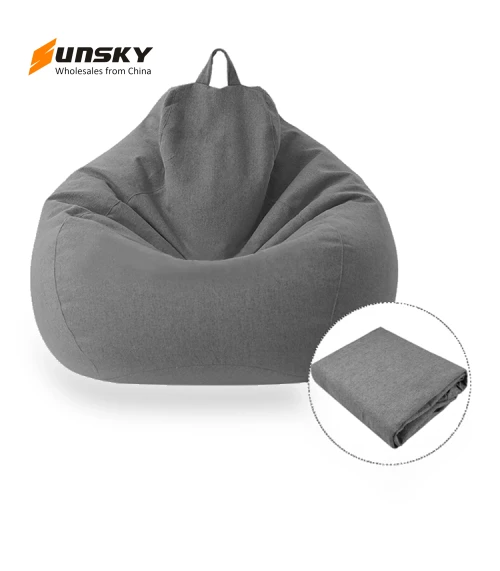 Lazy Sofa Bean Bag Chair Fabric Cover — Sofa