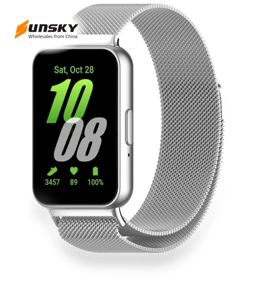 Milanese Metal Steel Mesh Watch Band — Fitness Bands, Samsung