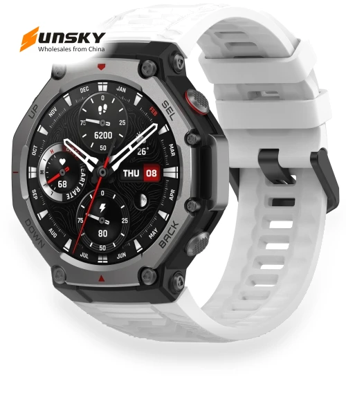 Solid Color Needle Buckle Silicone Watch Band — Watch Straps & Bands, Amazfit