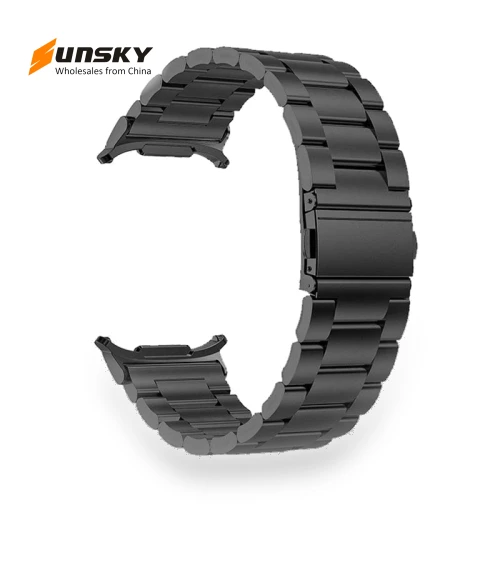 Three Beads Steel Watch Band — Watch Accessories, Samsung