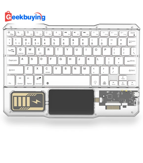 Transparent Wireless Bluetooth Keyboard with Touchpad — Keyboards, Other