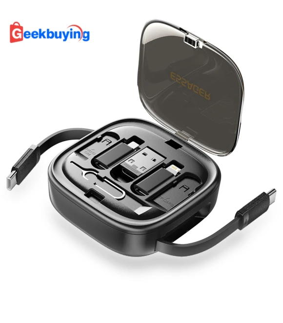 Type-C To Type-C Data Cable with Storage Box — Cables, ESSAGER