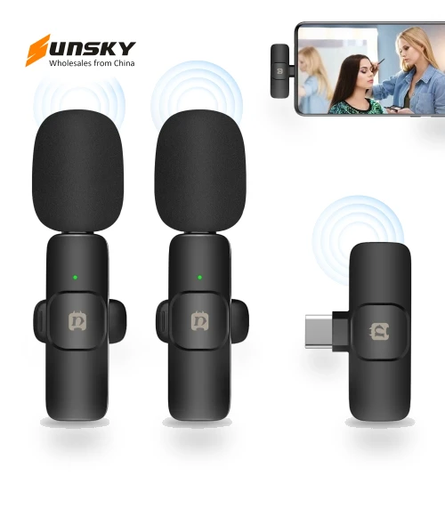 Wireless Lavalier Noise Reduction Reverb Microphones — Wireless Systems, PULUZ